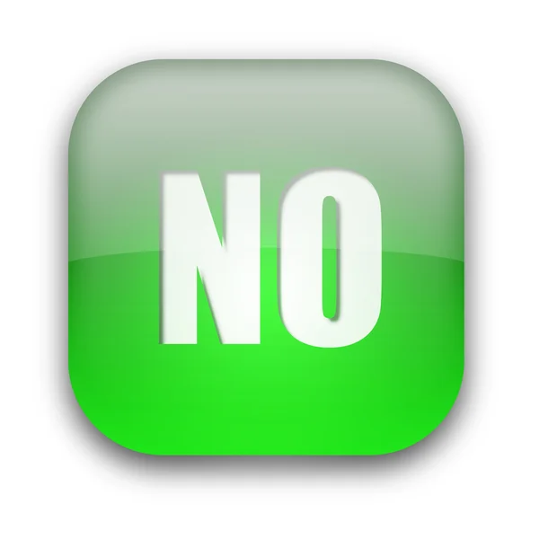 NO button — Stock Photo, Image