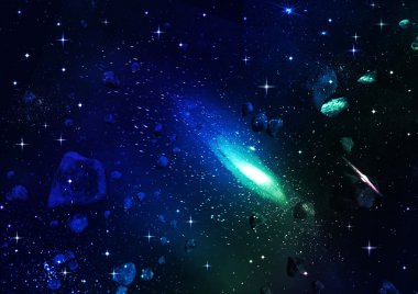 Space. Meteor clipart