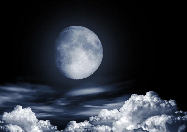 Immagine luna piena con acqua — Foto Stock