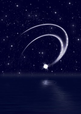 Falling star clipart