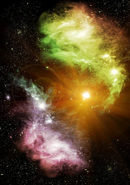 Estrelas Galáxias Espaço Livre — Fotografia de Stock