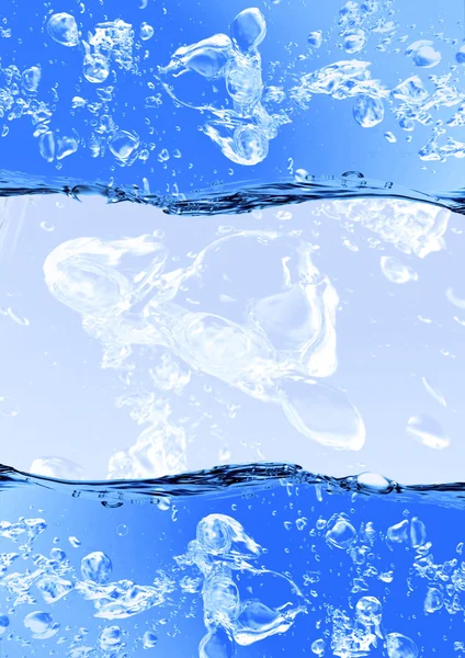 Wasserspritzer Als Schöner Abstrakter Hintergrund — Stockfoto