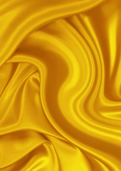 Liso Elegante Cetim Dourado Pode Usar Como Fundo — Fotografia de Stock