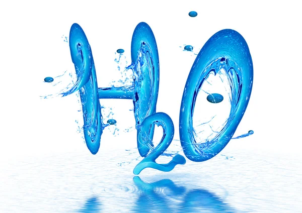 Bilden Vatten Formel Gjord Vatten — Stockfoto