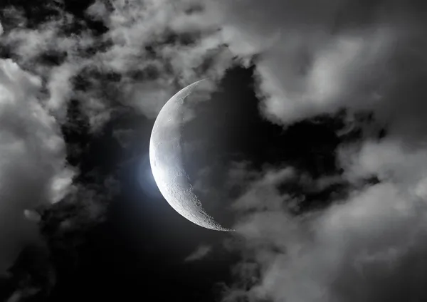 Half of moon — Stock Photo, Image