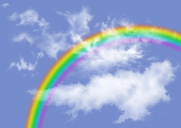 Arco iris en las nubes — Foto de Stock