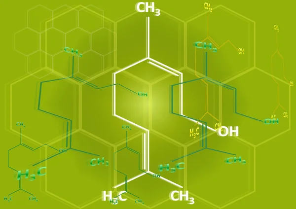 A fórmula estrutural química do espírito — Fotografia de Stock