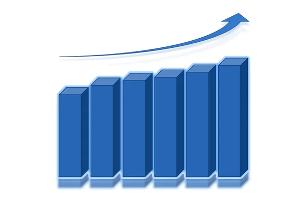 Finance bar graph — Stock Photo, Image
