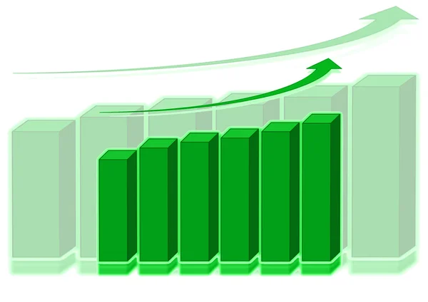 Gráfico da barra financeira — Fotografia de Stock