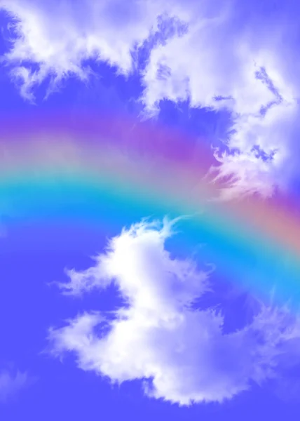 Arco iris en las nubes — Foto de Stock