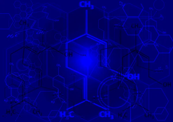 Wzór chemiczny strukturalnych ducha — Zdjęcie stockowe