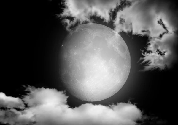 Luna en la noche — Foto de Stock