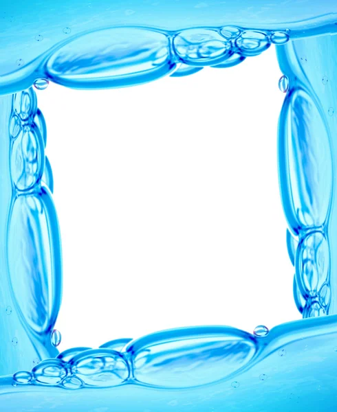 Blue framework from water — Stock Photo, Image