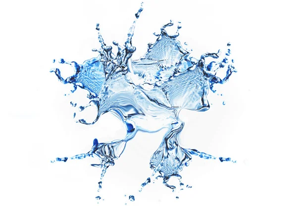 푸른 물 과물이 튀기다 — 스톡 사진
