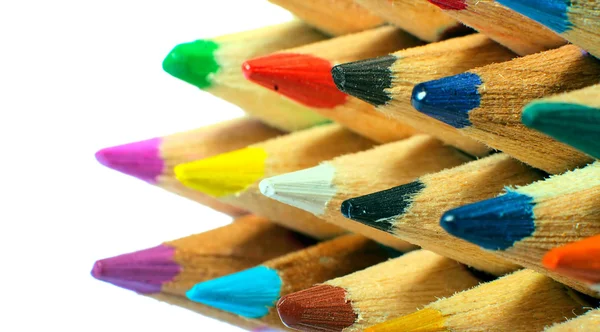 Кольорові олівці Стокове Фото