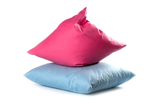 Рожеві та сині подушки — стокове фото