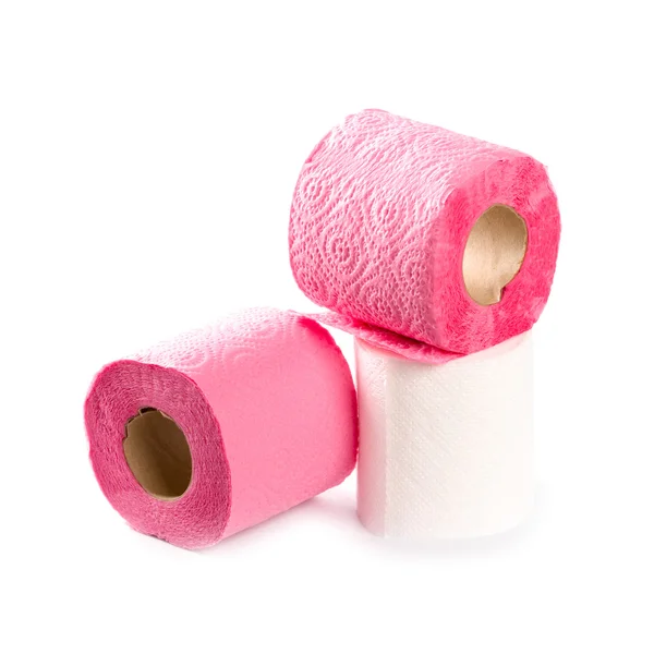 Three toilet paper rolls — Stock Photo, Image