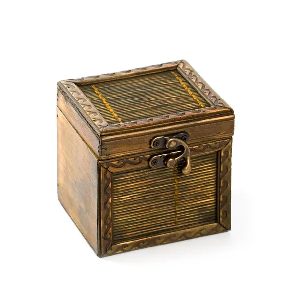 Caixão de madeira vintage — Fotografia de Stock