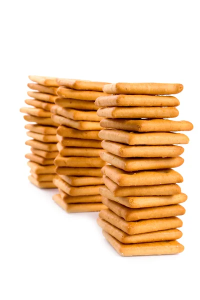 Three stacks of cookies — Stock Photo, Image