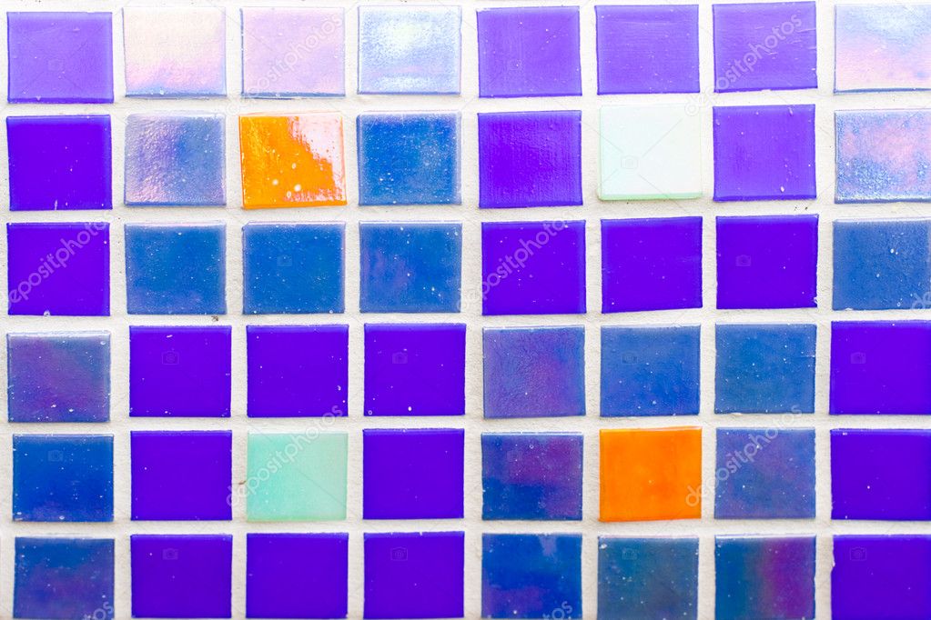 Blue tiles texture