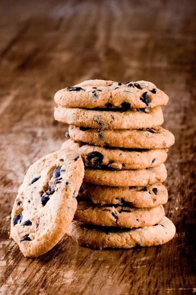 Stack av färskt bakade cookies — Stockfoto
