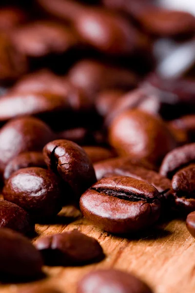 튀겨 진된 커피 콩 — 스톡 사진