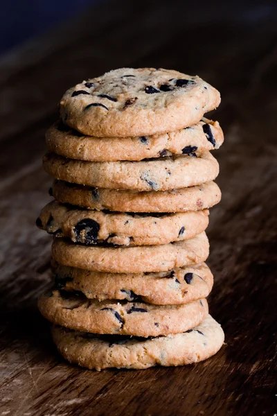 ताजे बेक केलेले कुकीज स्टॅक — स्टॉक फोटो, इमेज