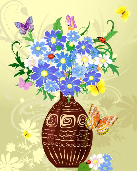 ᐈ Cartoon Flower Vase Stock Images Royalty Free Beautiful