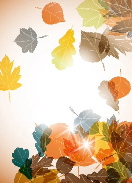 Fondo de otoño — Vector de stock