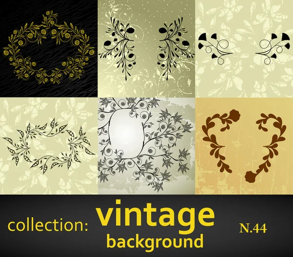 Collection Fond Vintage — Image vectorielle
