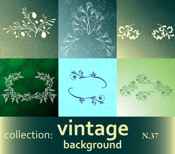 Colección Fondo Vintage — Archivo Imágenes Vectoriales