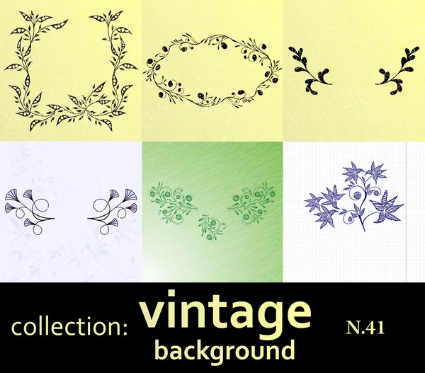 Kolekce Vintage Pozadí — Stockový vektor