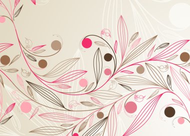 Floral background clipart