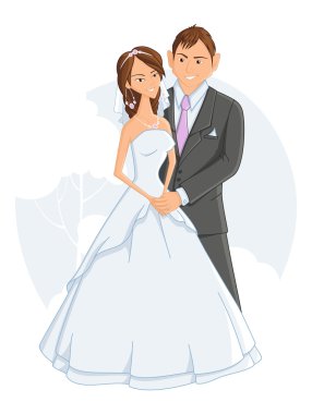 Wedding, vector illustration clipart