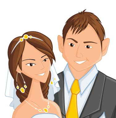 Wedding, vector illustration clipart