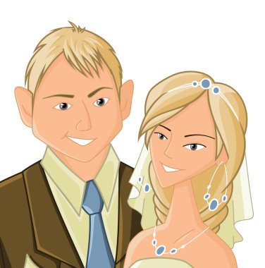 Wedding, vector illustration clipart