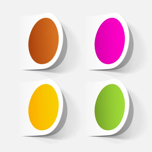 Húsvéti tojás, reális vektor — Stock Vector