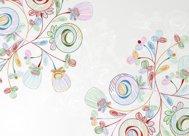 Floral background clipart