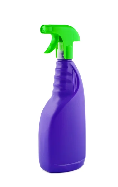 Flaska spruta för rengöring isolerad på vit bakgrund. — Stockfoto