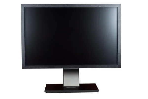 Computer monitor geïsoleerde witte achtergrond uitknippad. — Stockfoto