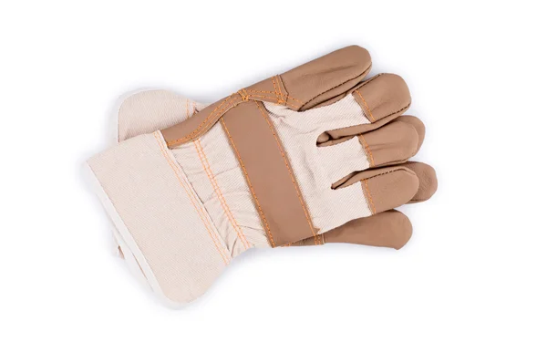 Робочі рукавички ізольовані на білому . — стокове фото