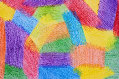 Color background drawn by pencils. clipart