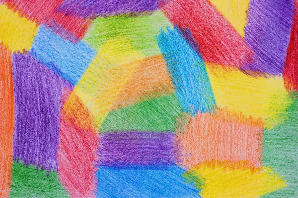 Fond de couleur dessiné par des crayons . — Photo