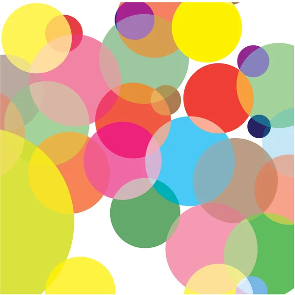 Abstraction from circles. Vector illustration — Stock Vector