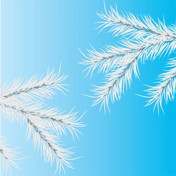 Grijze tak van een pine. vectorillustratie — Stockvector