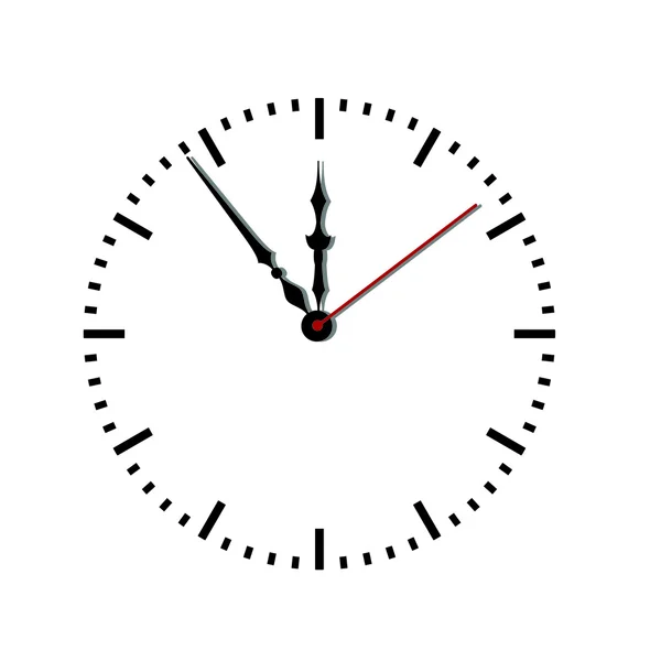 Dial de horas.Ilustración vectorial — Vector de stock