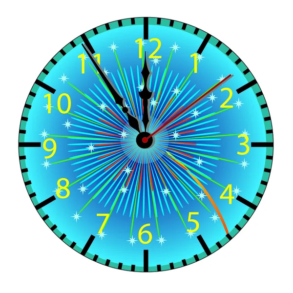 Cadran des heures Illustration vectorielle — Image vectorielle