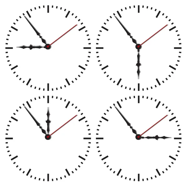 Quadrante delle ore.Illustrazione vettoriale — Vettoriale Stock