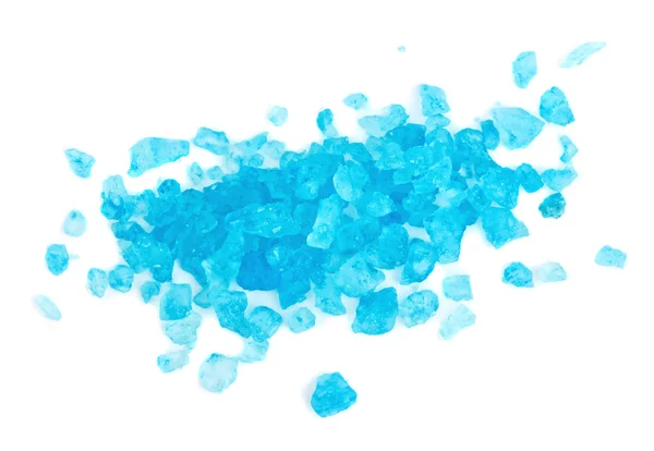 Μπλε σωρού αλάτι Νεκράς Θάλασσας απομονωθεί σε λευκό — Φωτογραφία Αρχείου