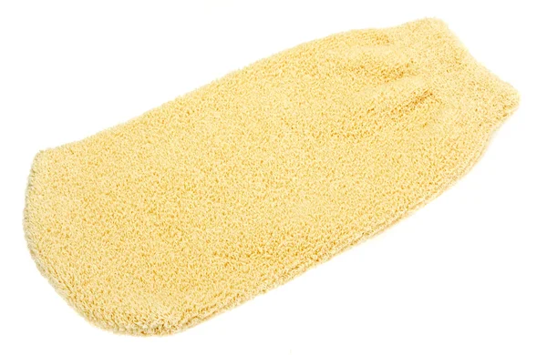 Natural textile bath hand sponge — Stock Photo, Image